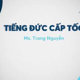 KHÓA HỌC TIẾNG ĐỨC CẤP TỐC 2 