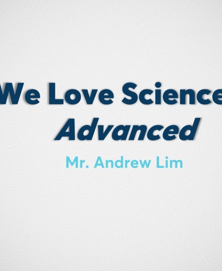 KHÓA HỌC WE LOVE SCIENCE 2